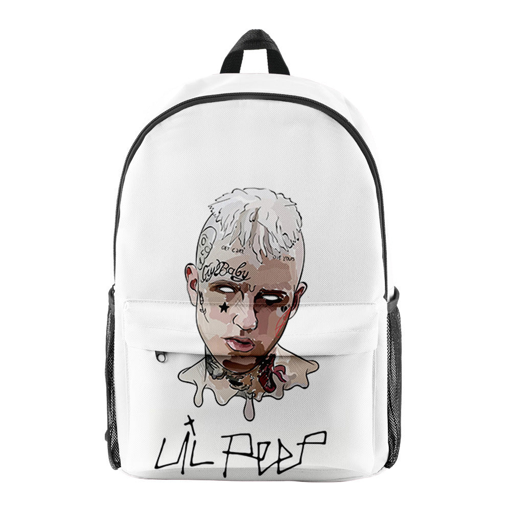 Lil Peep 3D Backpack Fashion Bag-Mortick