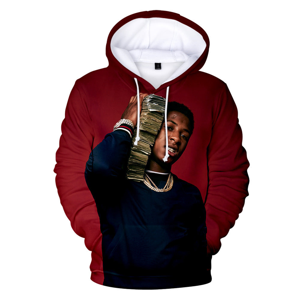 3D Nba Youngboy Hoodie Men & Women Sweatshirt Couple Hip-Hop Sweater-Morick
