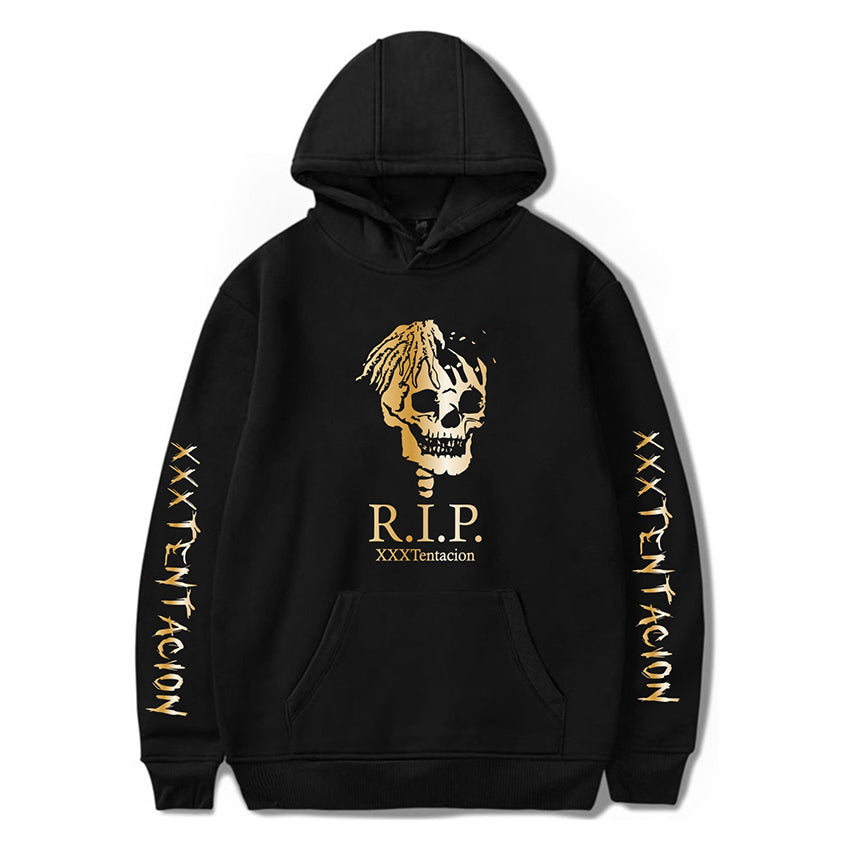 Xxxtentacion R.I.P Hoodie Golden Limit Skeleton Sweatshirt Unisex Sweater-Mortick