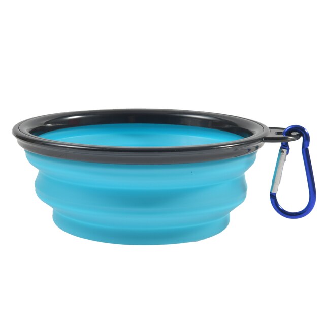 350ML 1000ML Portable Foldable Cat Bowl Dog Basin Outdoor Travel Portable Silicone Pet Bowl