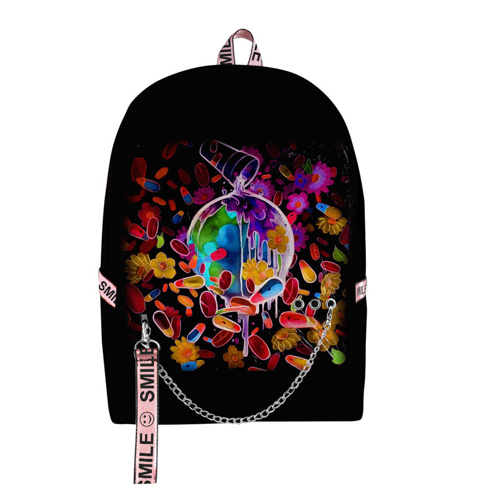 2022 Juice Wrld 3D Backpack Fashion Bag-mortick