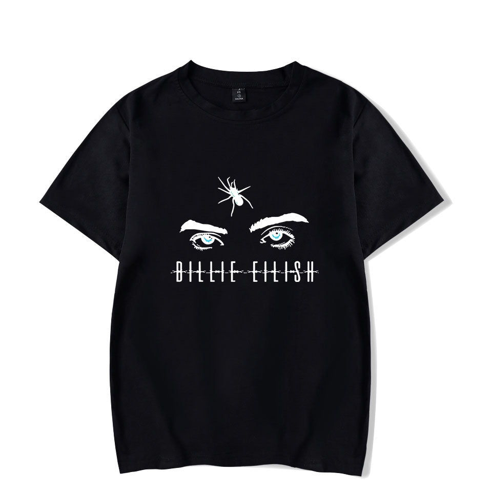 Billie Eilish Spider Mens & Womens Summer T Shirts Couple Top Tee-mortick