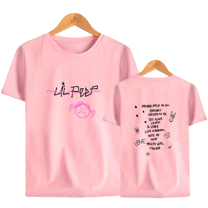 Lil Peep T Shirts Couple Top Tee Angry Girl-Mortick