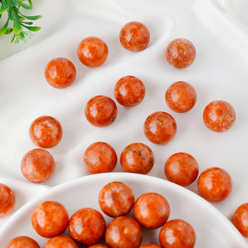 2cm natural crystal sun stone ball Seven star array ball