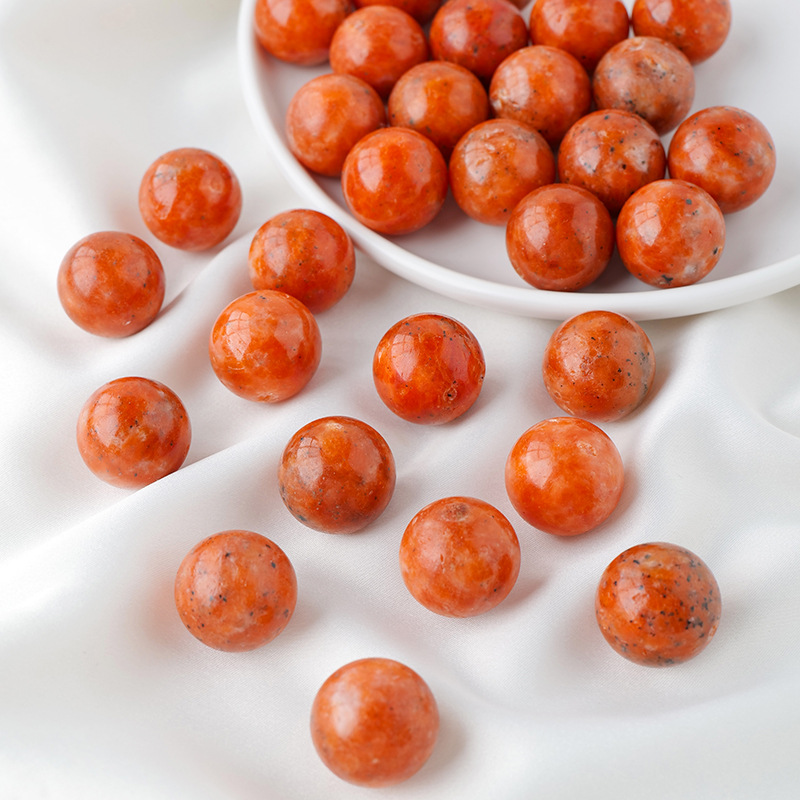 2cm natural crystal sun stone ball Seven star array ball