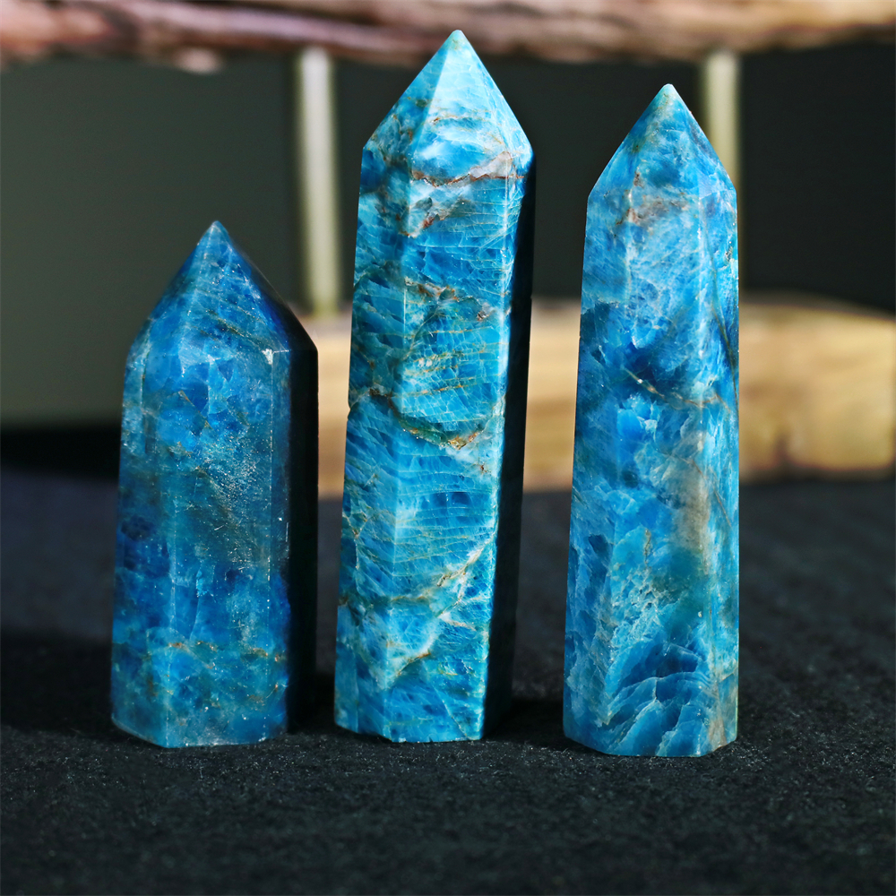 Blue apatite tower
