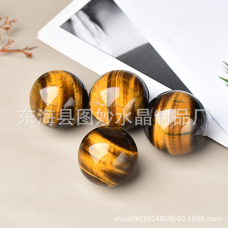 Natural Tiger Eye Stone Ball