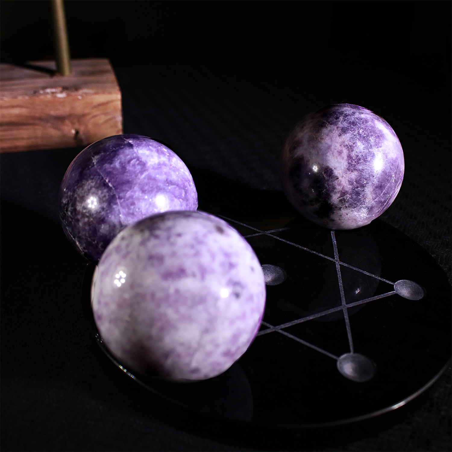 Lepidolite Sphere