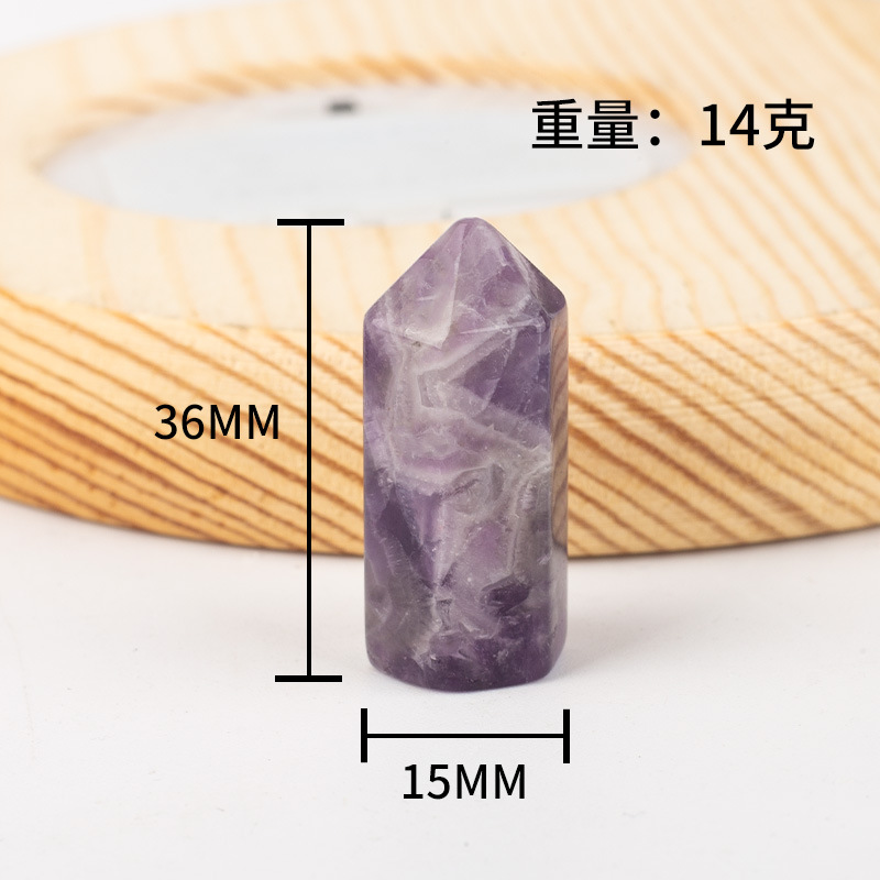 Natural crystal column ornaments