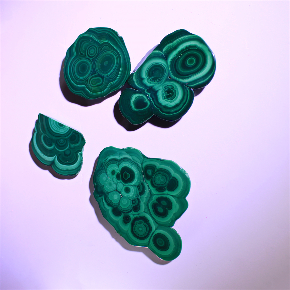 Malachite slab