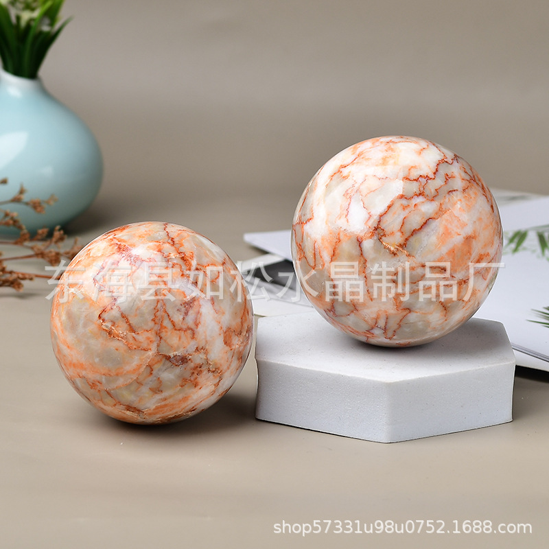 Natural red net grid ball