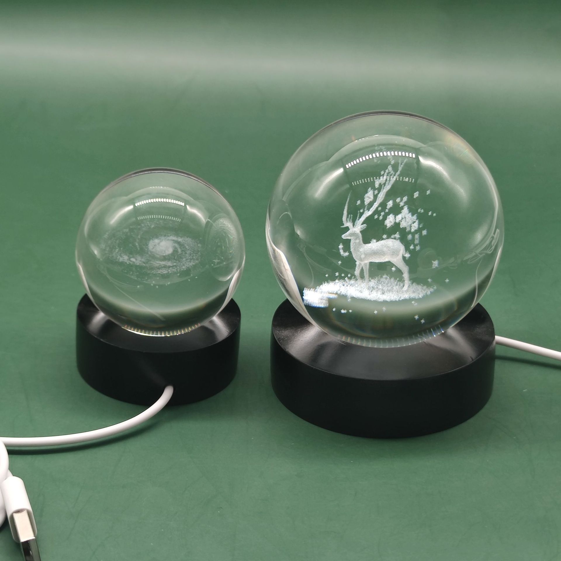 Solid wood LED night light base