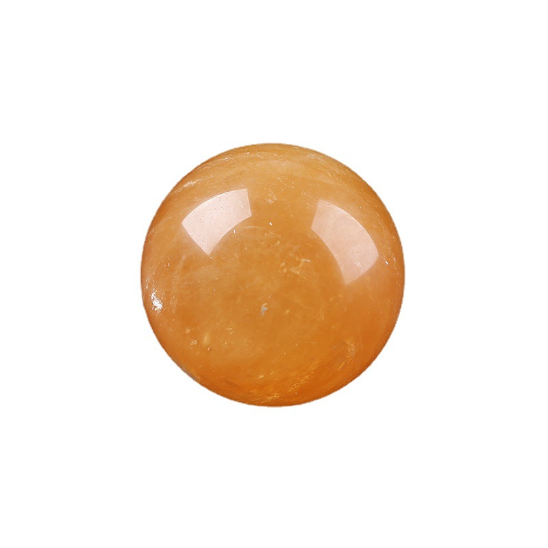 Yellow crystal ball crystal handicraft