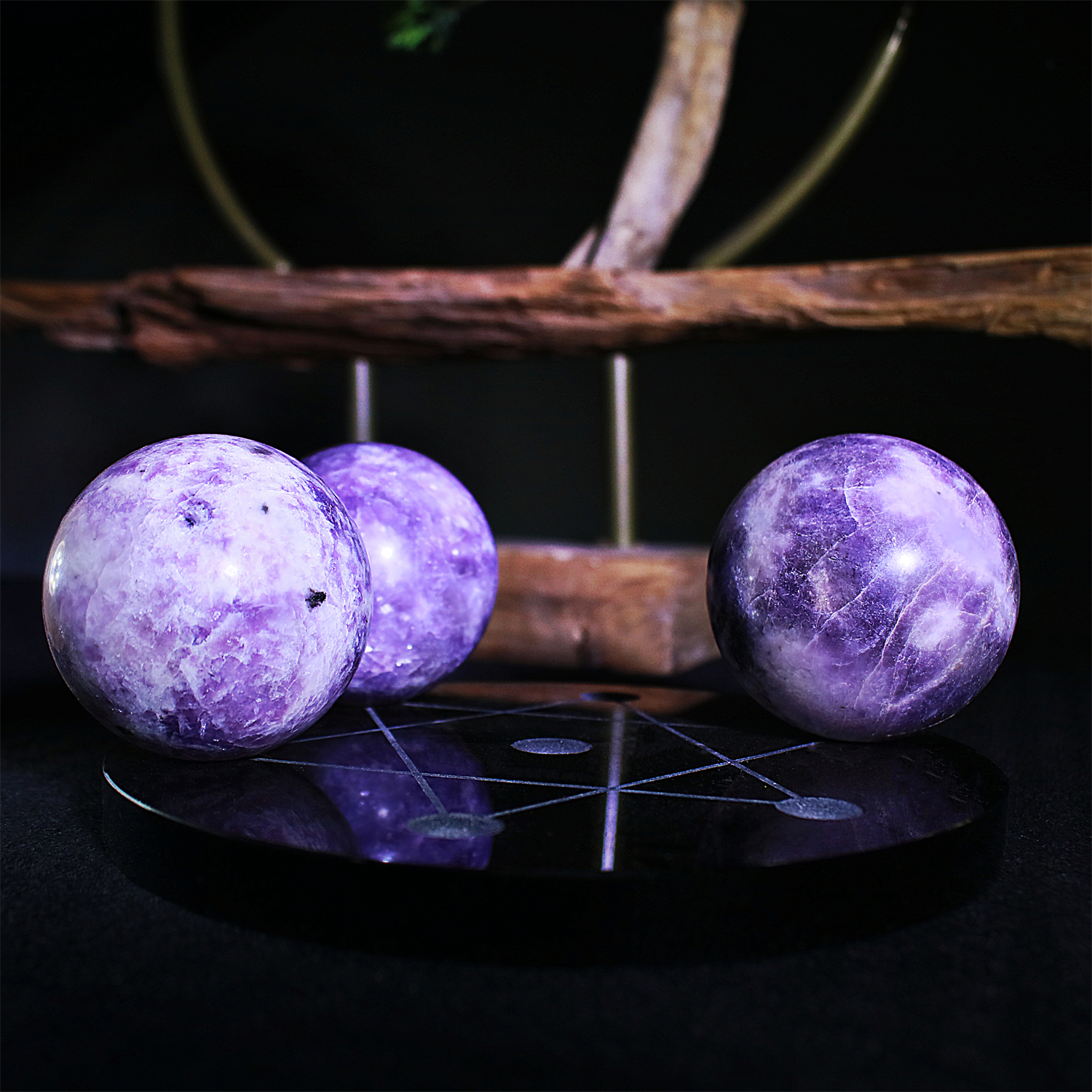Lepidolite Sphere