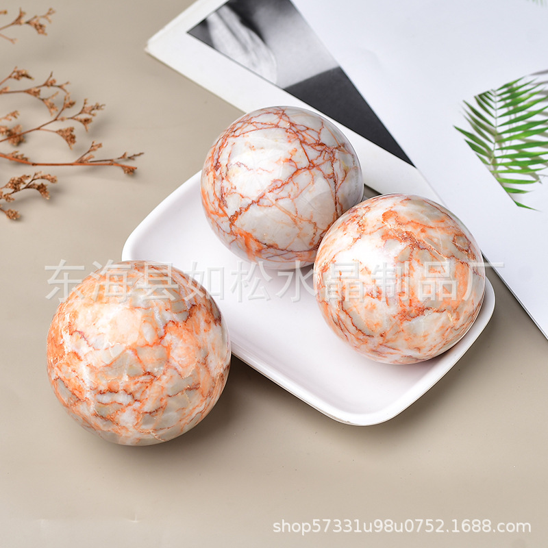Natural red net grid ball