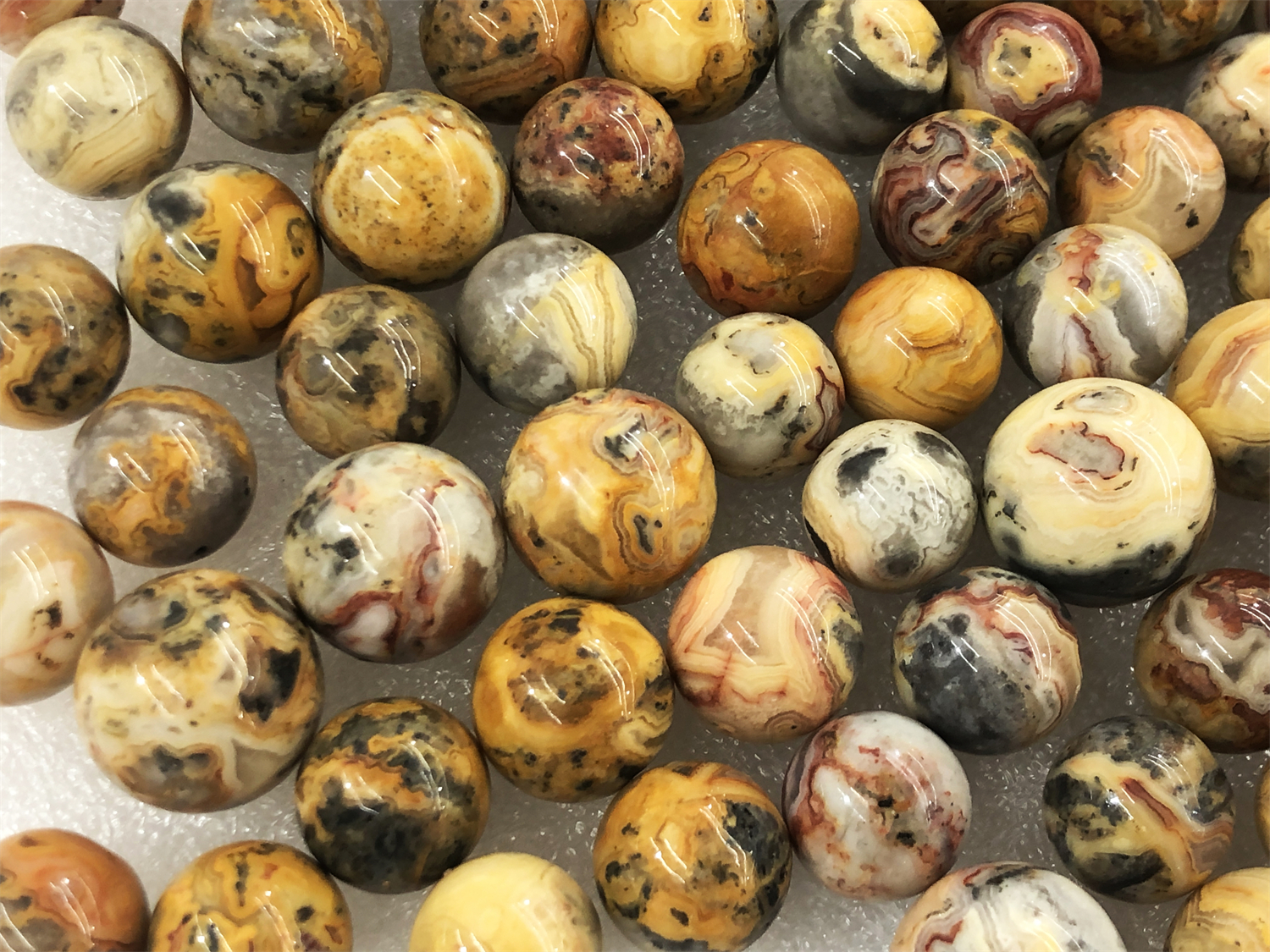 Crazy Lace Agate Small Sphere 1KG