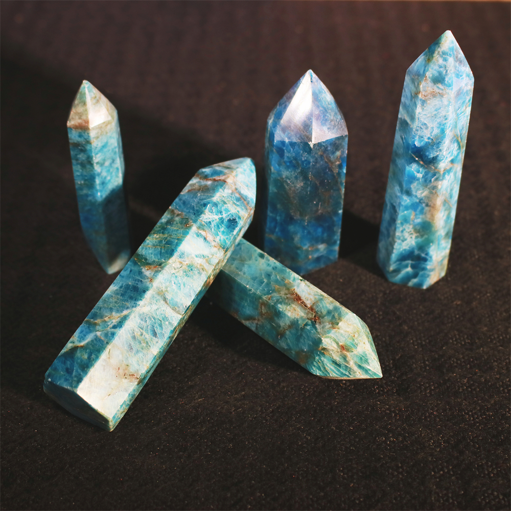 Blue apatite tower