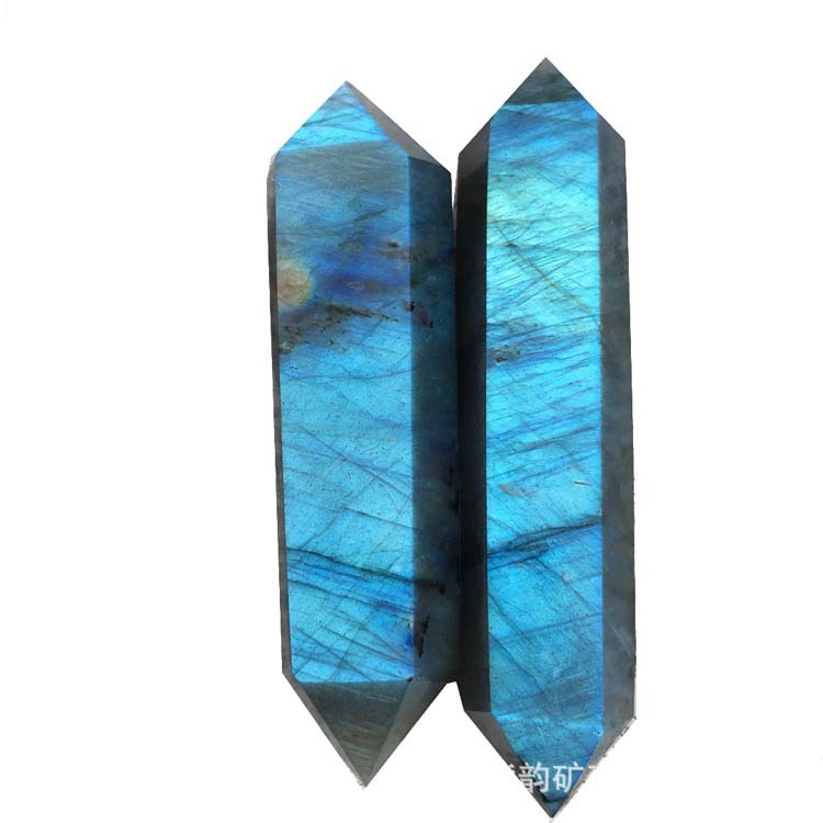 Wholesale of natural moonstone double pointed hexagonal prism