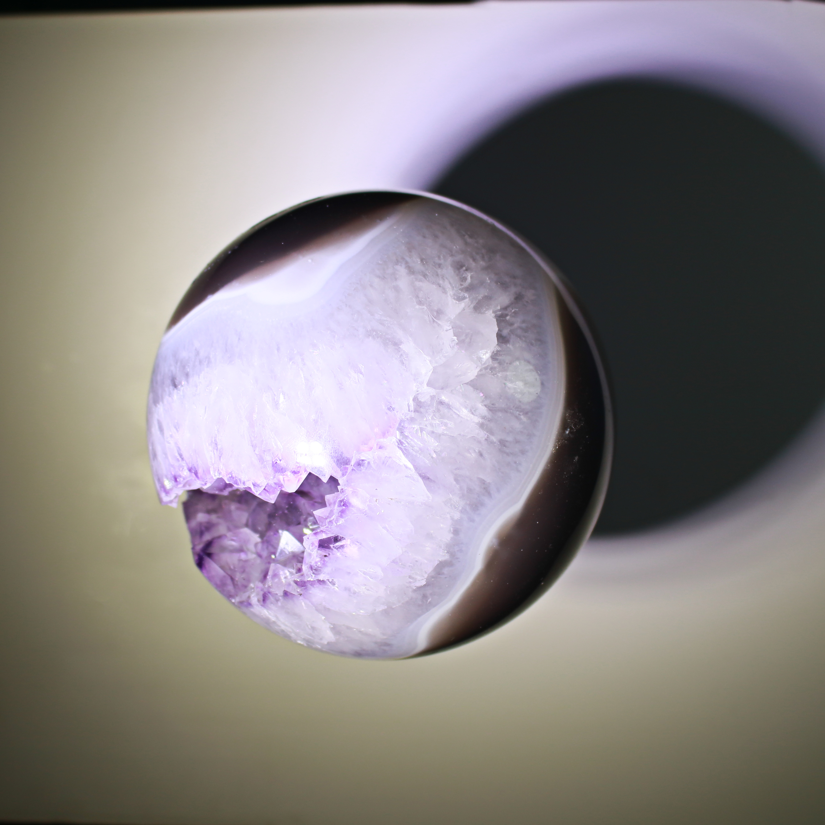 Druzy amethyst sphere