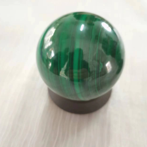 Natural malachite crystal ball