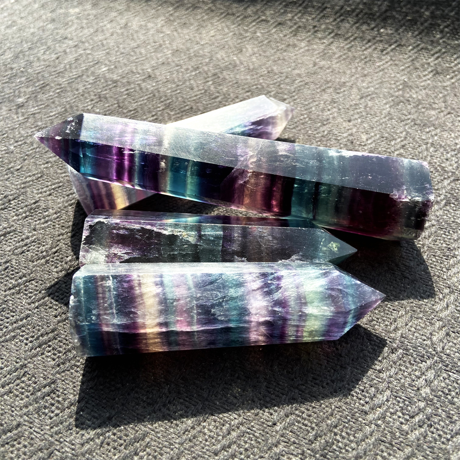 Rainbow Fluorite Tower 1KG