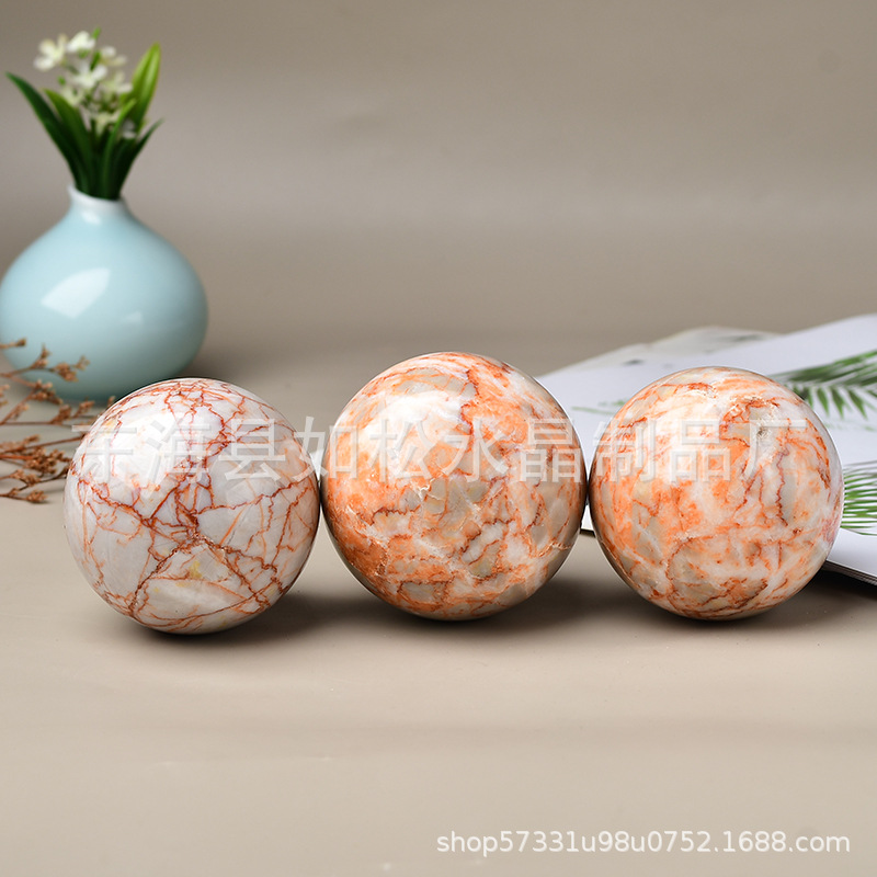 Natural red net grid ball