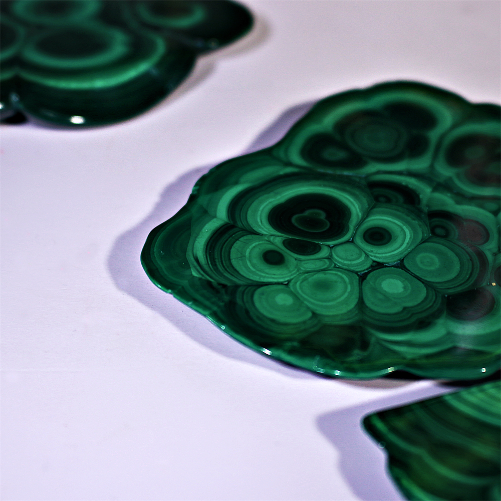 Malachite slab