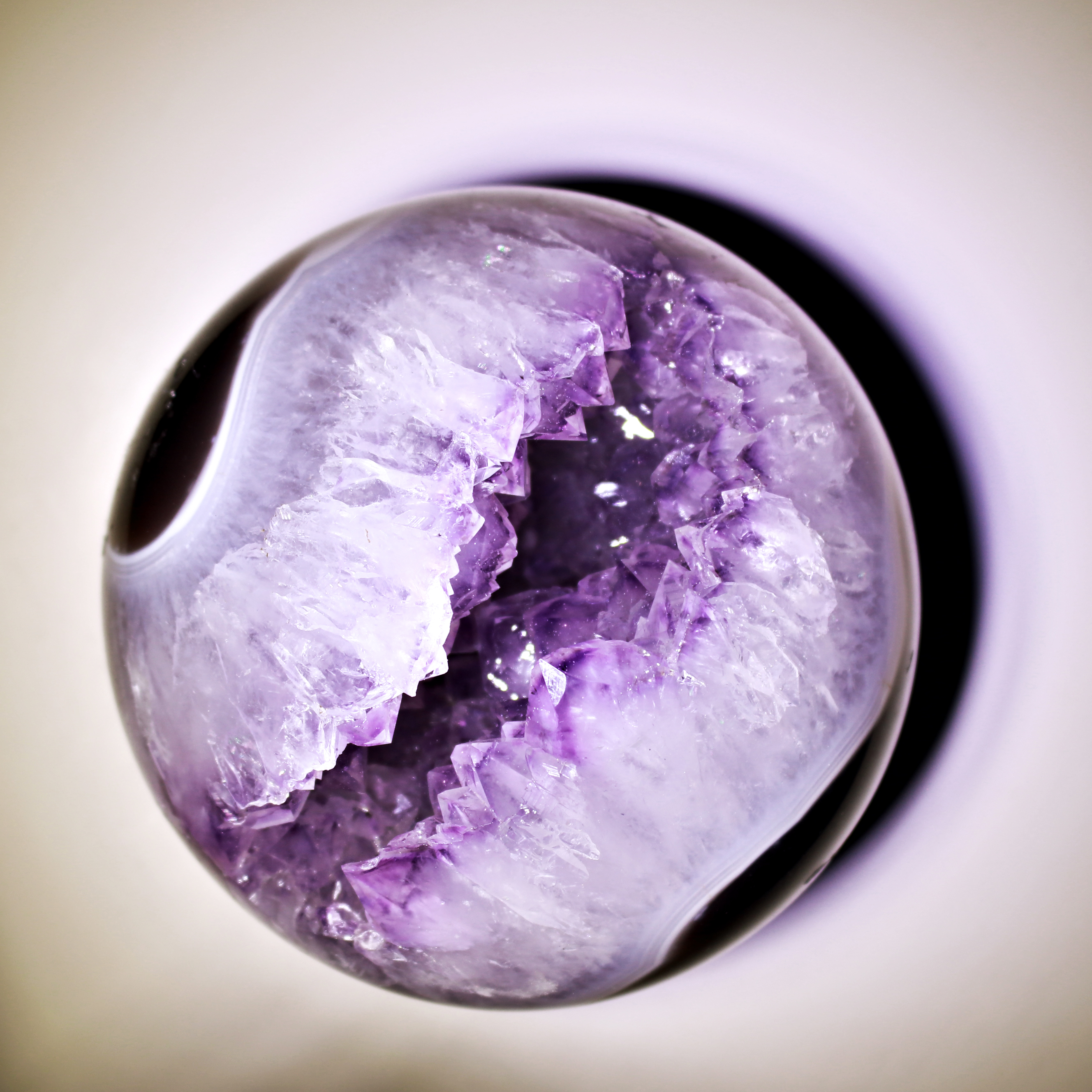 Druzy amethyst sphere