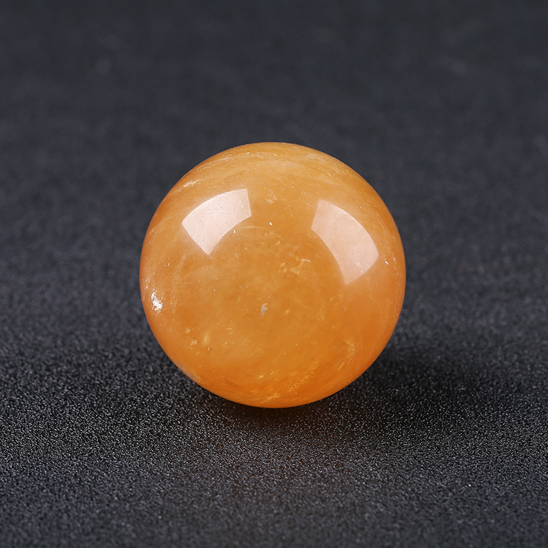 Yellow crystal ball crystal handicraft