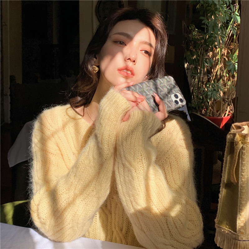 Sweater Women's Gentle Knitwear Women's Autumn and Winter New Style 