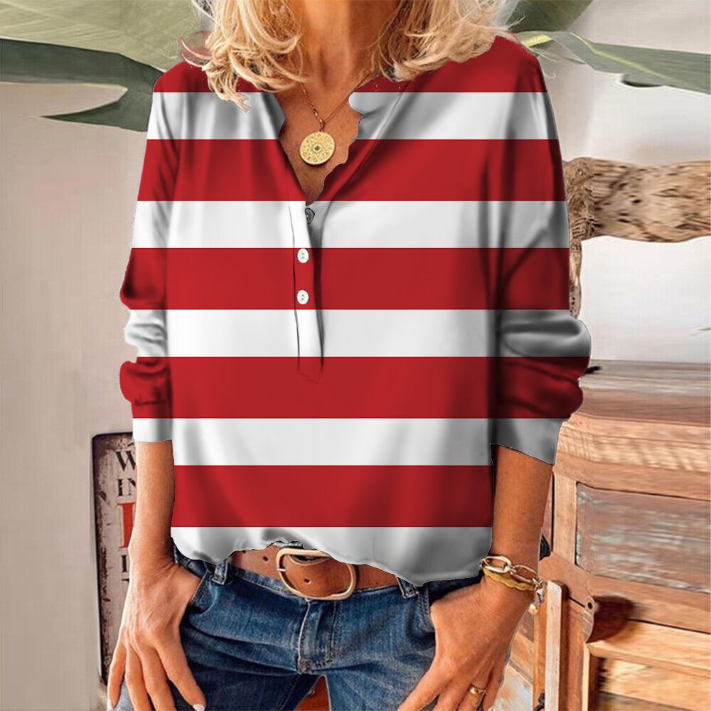 Autumn 2022 New Christmas Stripe Floral Digital Print Women's 