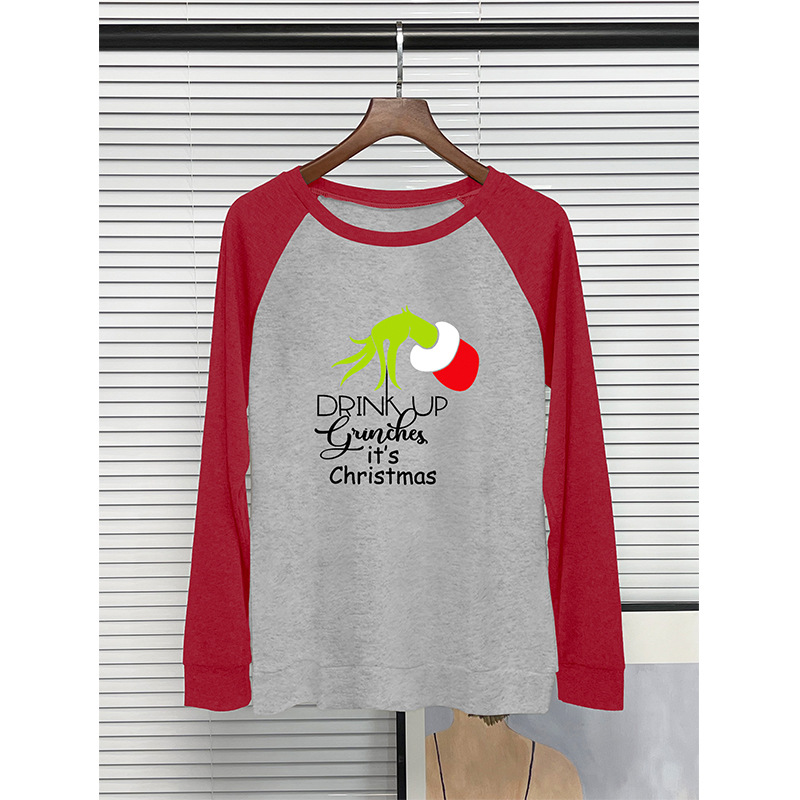 Cross border European and American summer women's round neck splicing long 