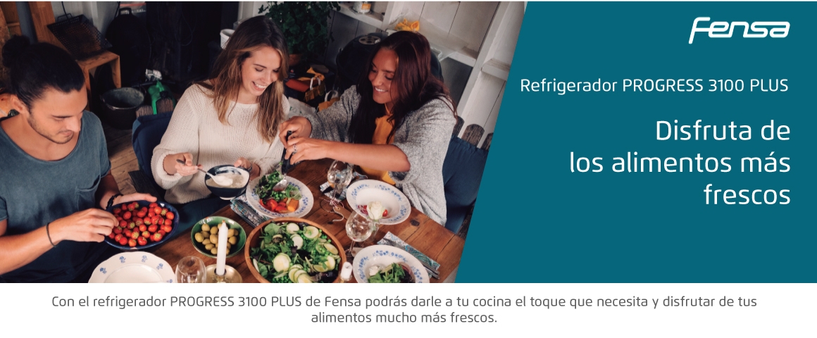 Disfruta de los alimentos más frescos con el Refrigerador Progress 3100 Plus