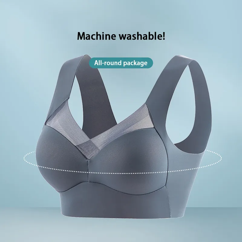 Wireless Breathable Zero-feeling High Elasticity Push-up Comfy Bra