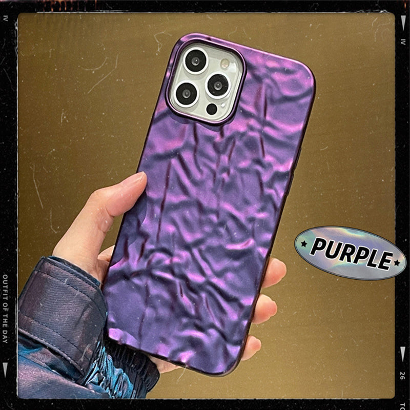 Tinfoil Pleated Matte Phone Case