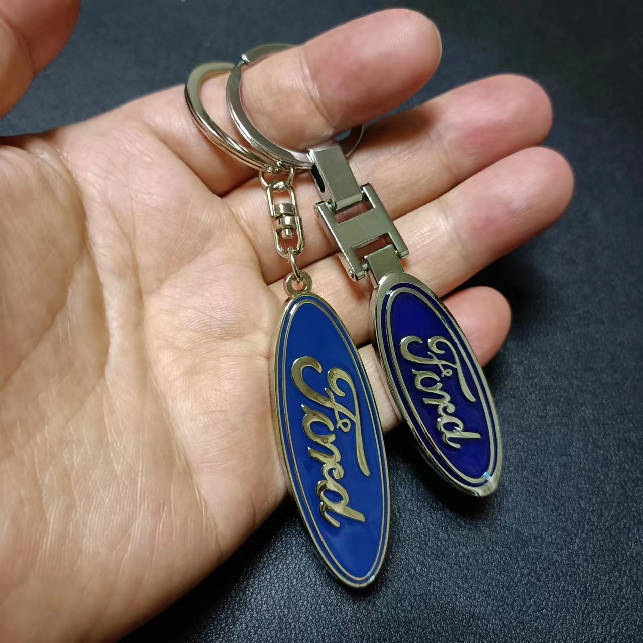 Metal Ford Car Logo Keyring Keychain Netby
