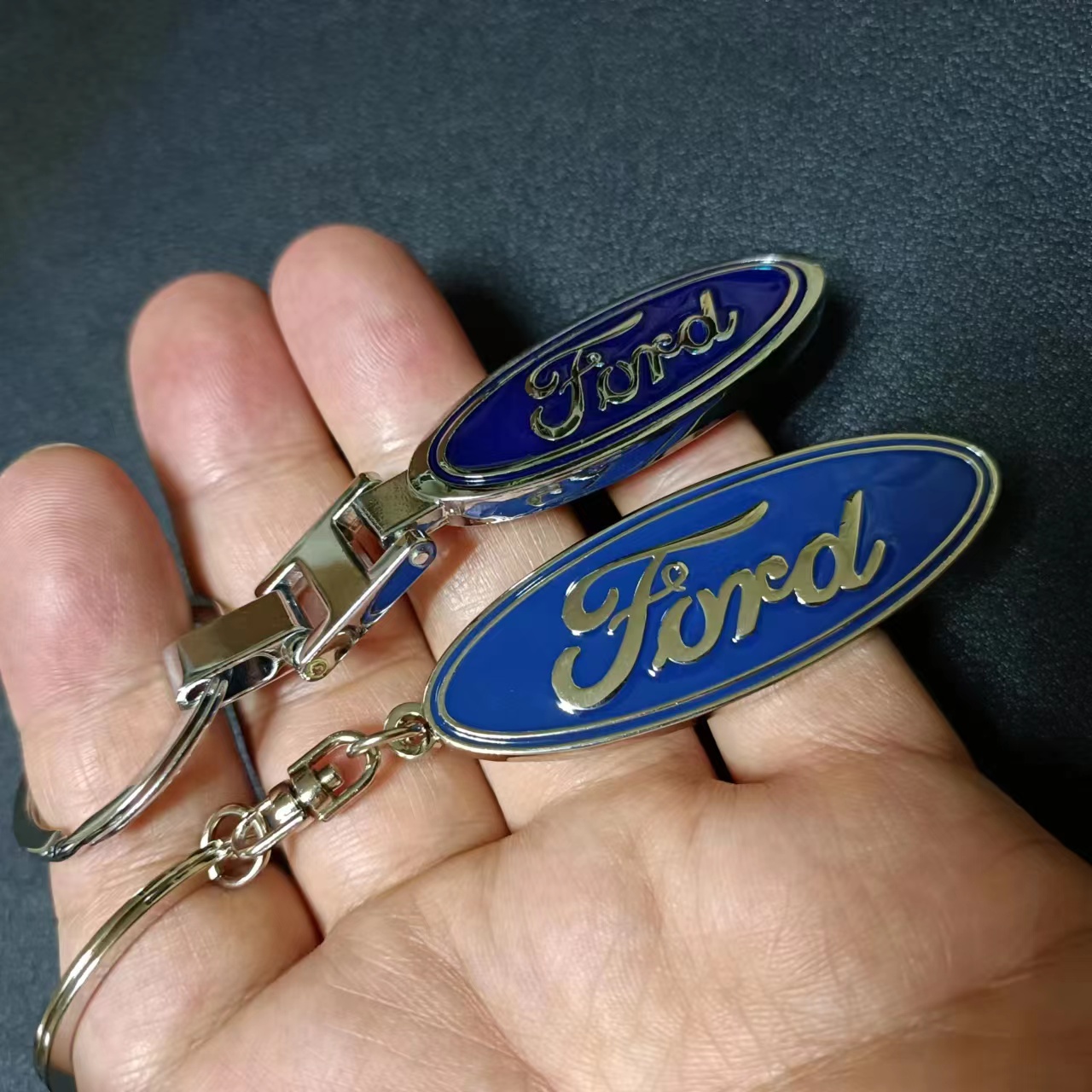 Metal Ford Car Logo Keyring Keychain Netby