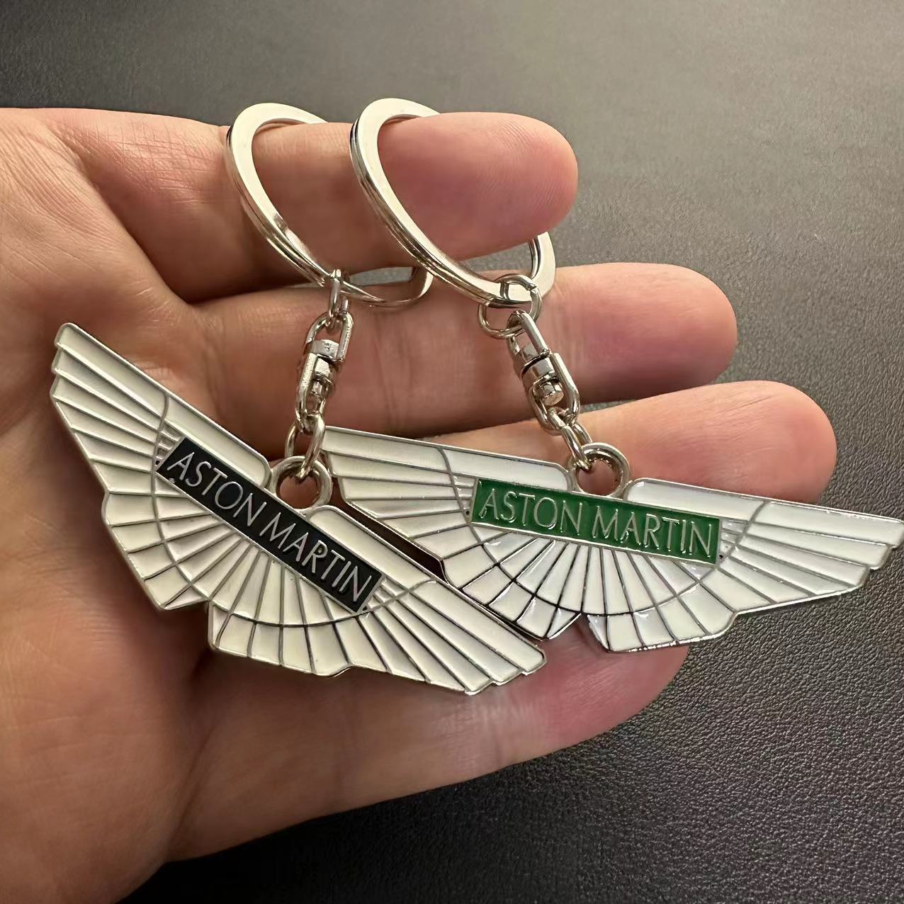 Metal Aston Martin Car Logo Keyring Keychain Netby