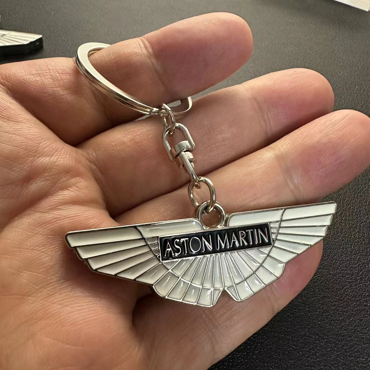 Metal Aston Martin Car Logo Keyring Keychain Netby
