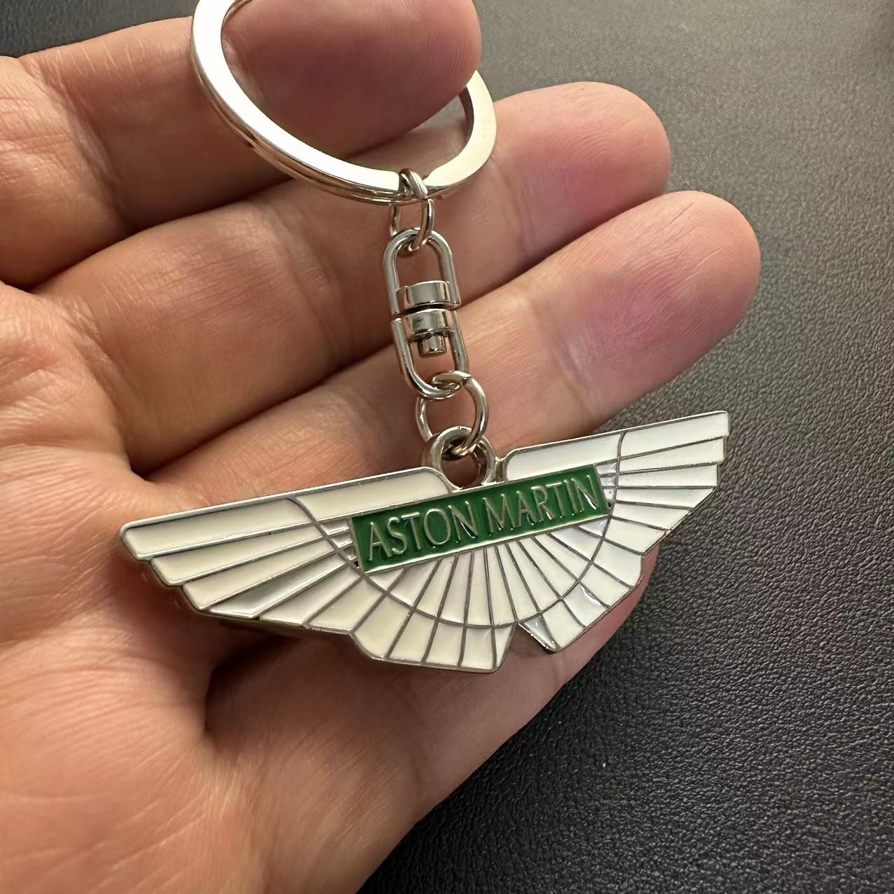 Metal Aston Martin Car Logo Keyring Keychain Netby