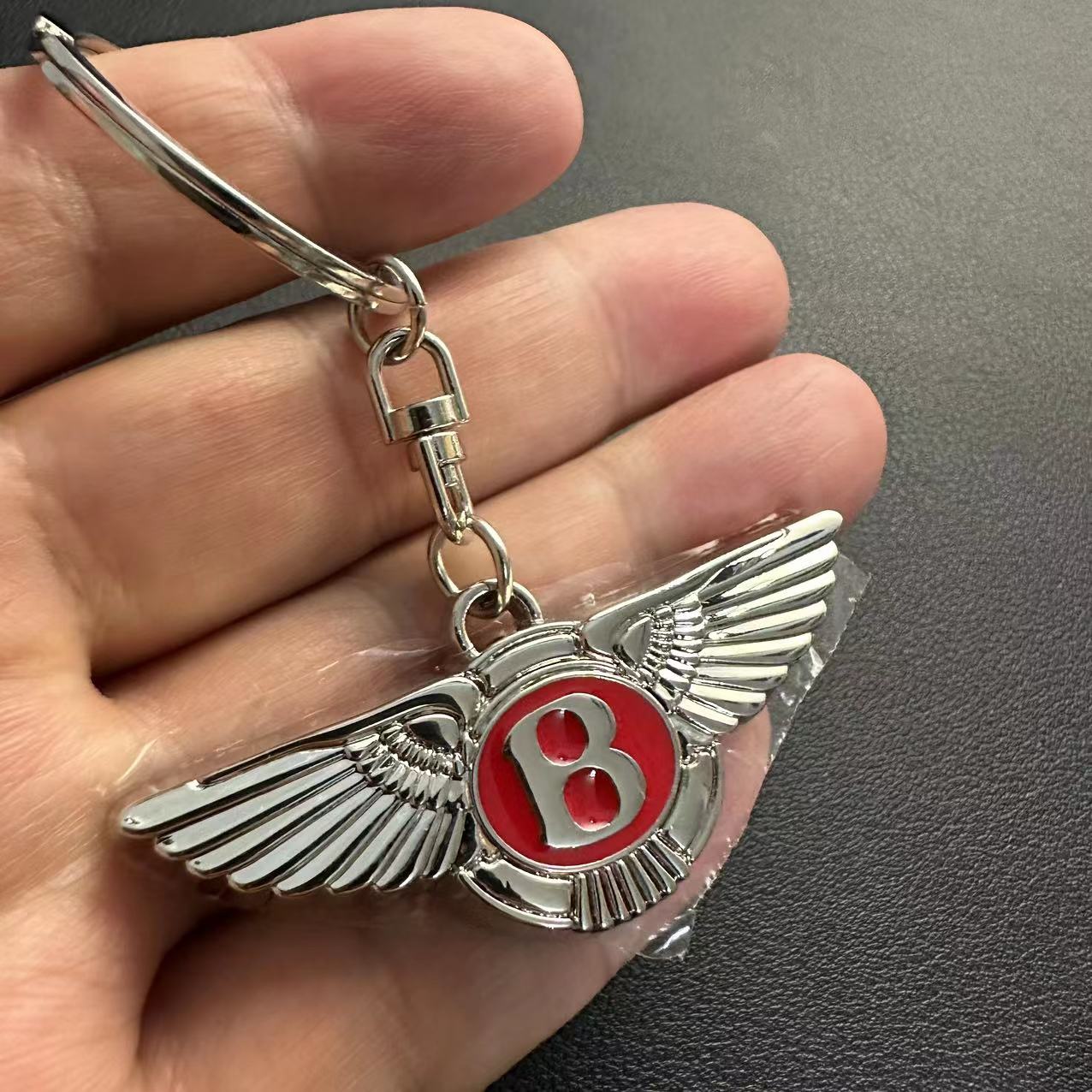Metal Bentley Car Logo Keyring Keychain Netby