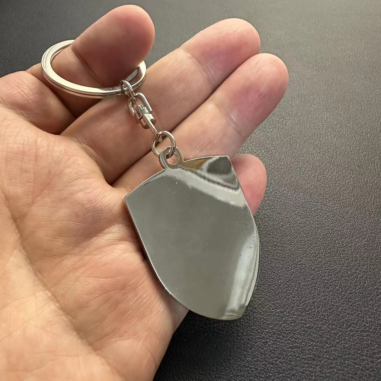 Metal Porsche Car Logo Keyring Keychain Netby