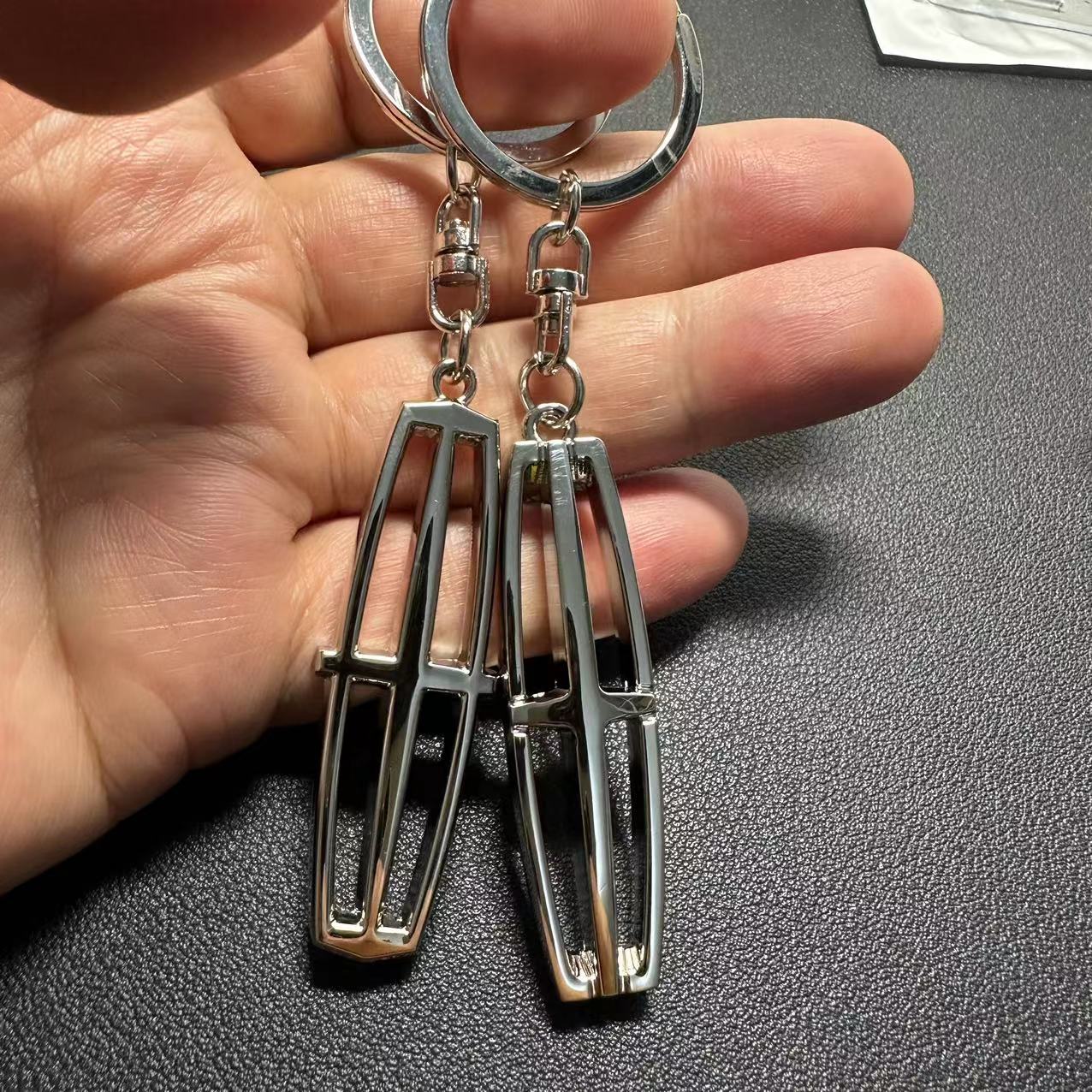 Metal Lincoln Car Logo Keyring Keychain Keyfob Netby