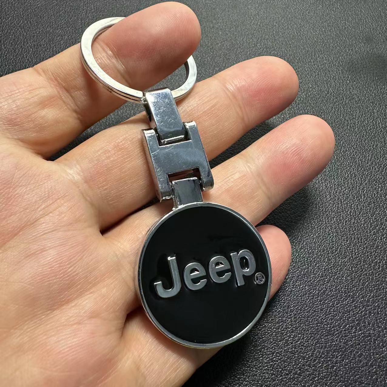 Metal H Buckle Car Logo Keychain Keyring Keyfob for JEEP Netby