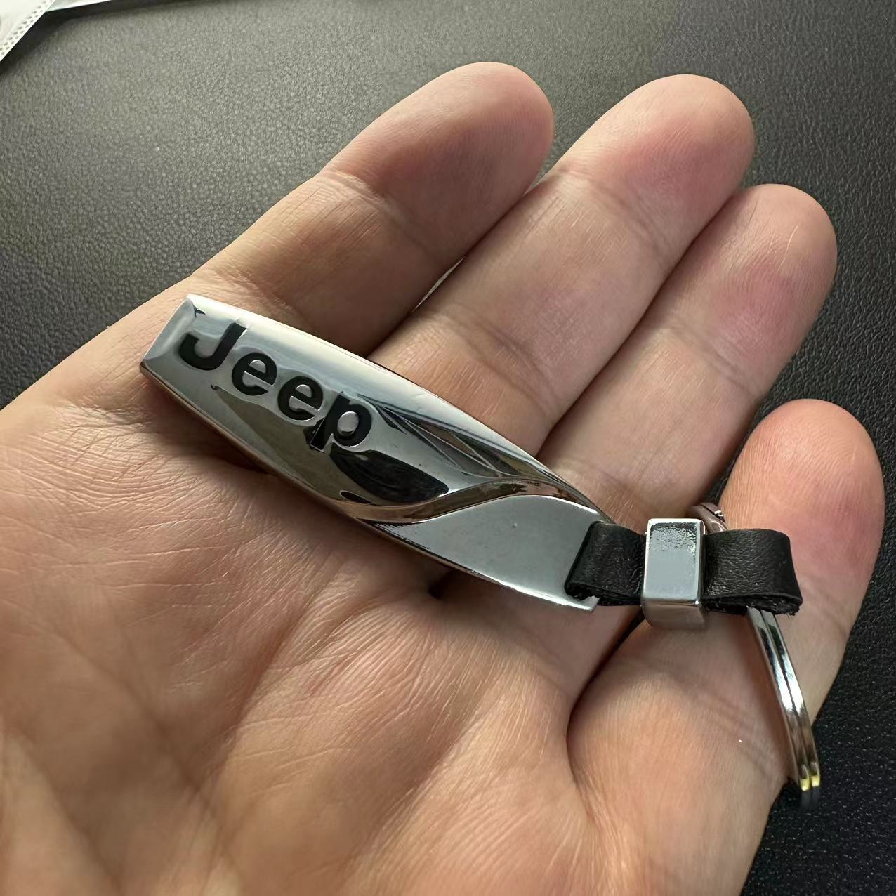 Metal Stick Car Logo Keychain Keyring Keyfob for JEEP Netby