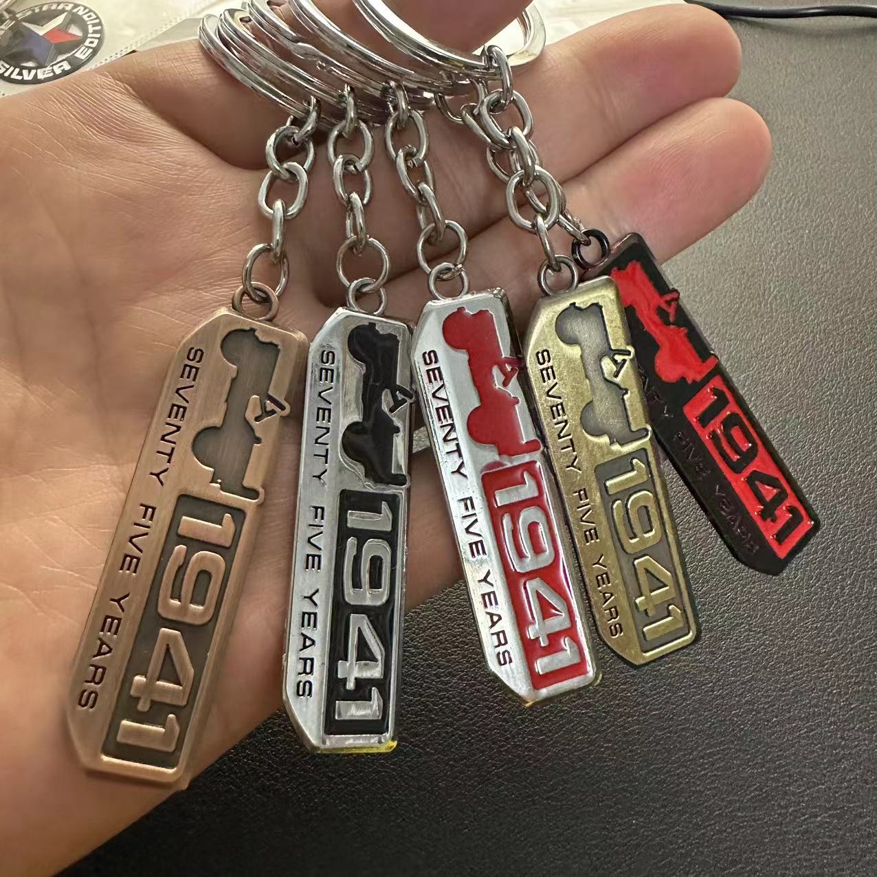 Metal Car Logo Keychain Keyring Keyfob for JEEP 1941 Netby