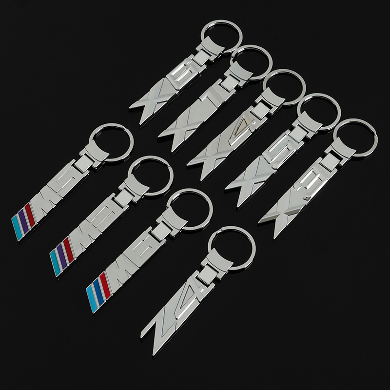Metal Car Logo Keyring Keychain for BMW M Power Motorsports X1 X3 X5 X6 X7 M3 M5 M6 Netby