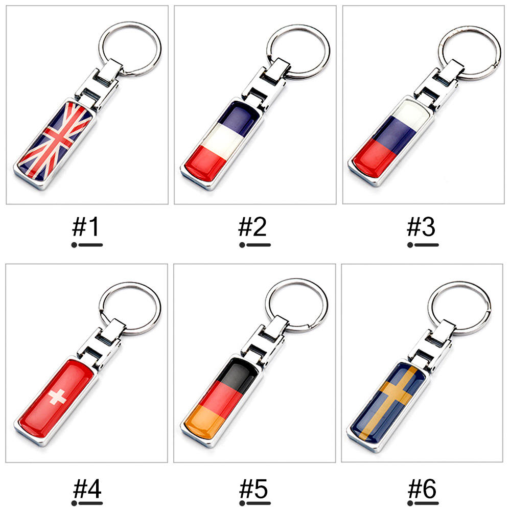 H Buckle National Flag Keychain Keyring Keyfob for Car Netby