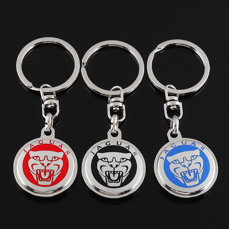 Metal Jaguar Car Logo Keyring Keychain Netby