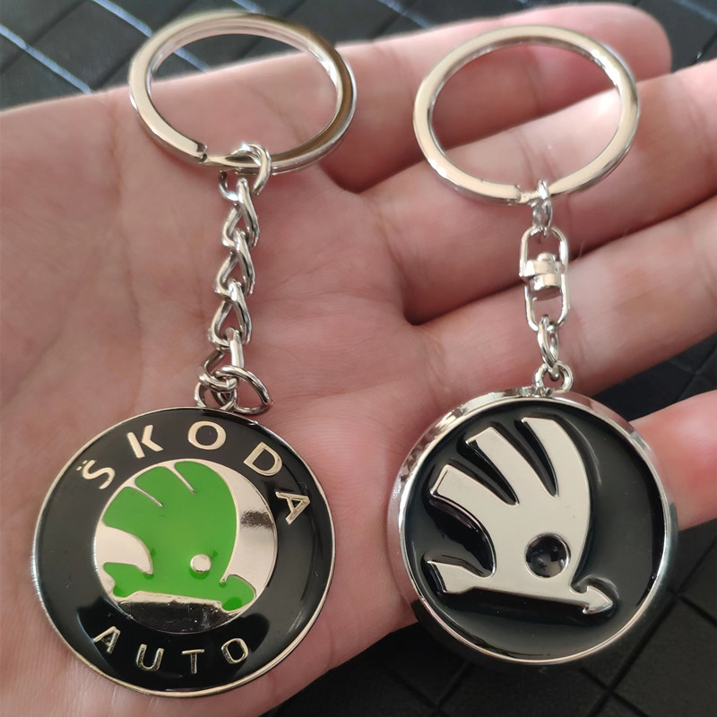 Metal SKODA Car Logo Keyring Keychain Netby